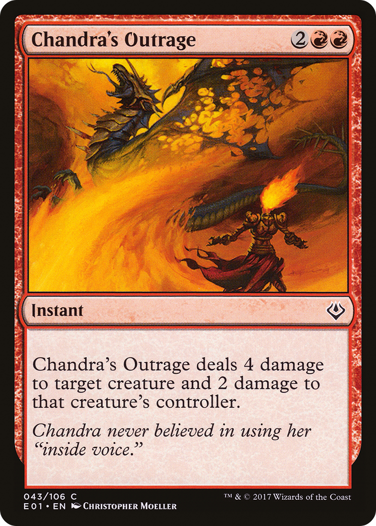 Image of Chandra's Outrage (AC2-043) - Archenemy: Nicol Bolas
