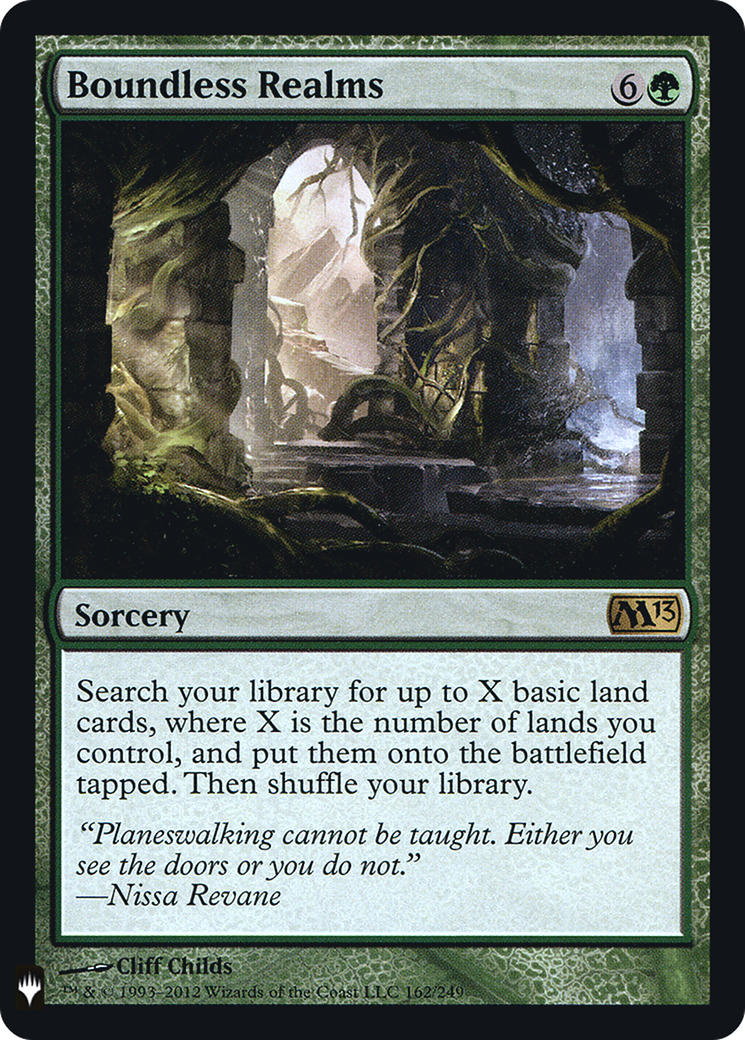 Image of Boundless Realms (LIST-M13-162) - The List Foil