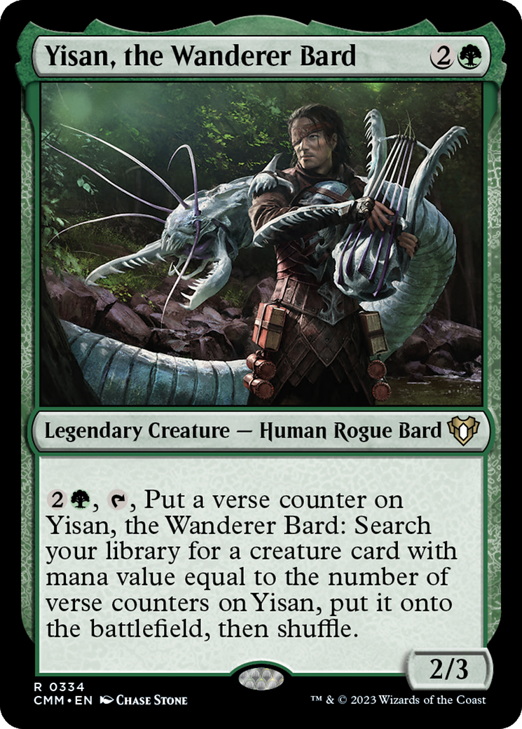 Image of Yisan, the Wanderer Bard (CMM-334) - Commander Masters