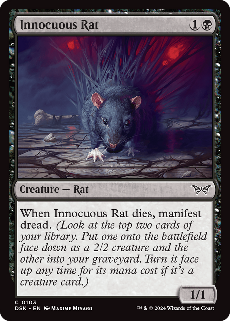 Image of Innocuous Rat (DSK-103) - Duskmourn: House of Horror Foil