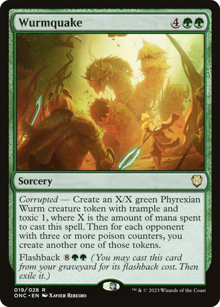 Image of Wurmquake (ONC-019) - Phyrexia: All Will Be One Commander