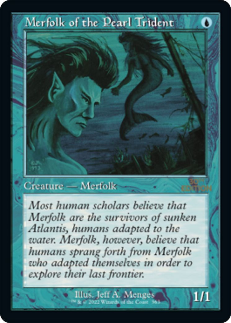 Image of Merfolk of the Pearl Trident (Retro Frame) (30A-363) - 30th Anniversary Edition