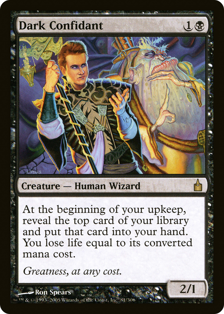 Image of Dark Confidant (RAV-081) - Ravnica: City of Guilds Foil