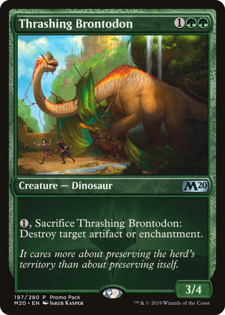 Image of Thrashing Brontodon (PPM20-197) - Core Set 2020 Promos