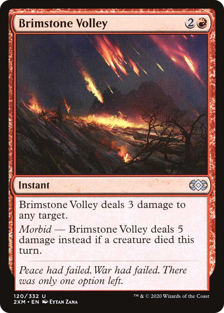 Image of Brimstone Volley (2XM-120) - Double Masters Foil