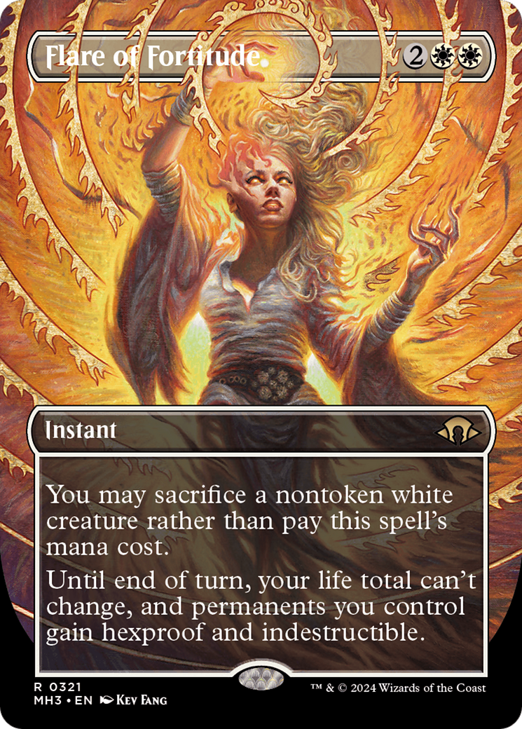 Image of Flare of Fortitude (Borderless) (MH3-321) - Modern Horizons 3 (Borderless)