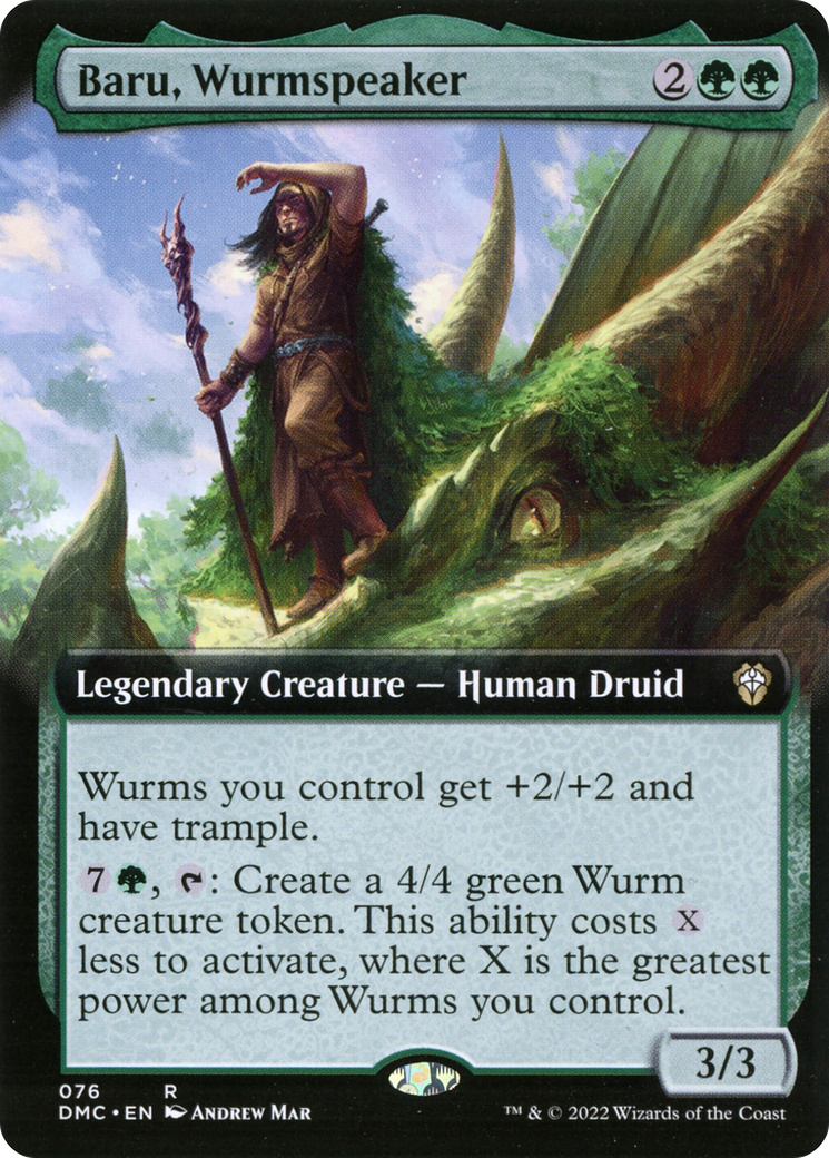 Image of Baru, Wurmspeaker (Extended Art) (DMC-076) - Dominaria United Commander: (Extended Art) Foil