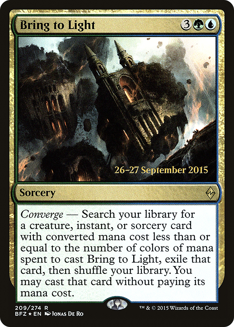 Image of Bring to Light (PRE-209S) - Battle for Zendikar Promos Foil