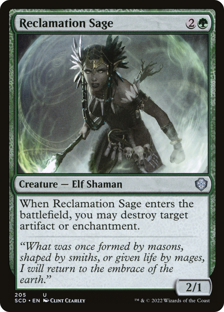 Image of Reclamation Sage (SCD-205) - Starter Commander Decks