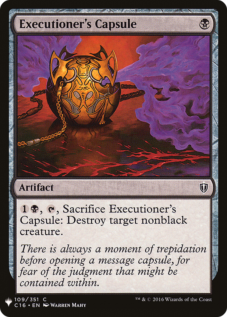 Image of Executioner's Capsule (LIST-C16-109) - The List