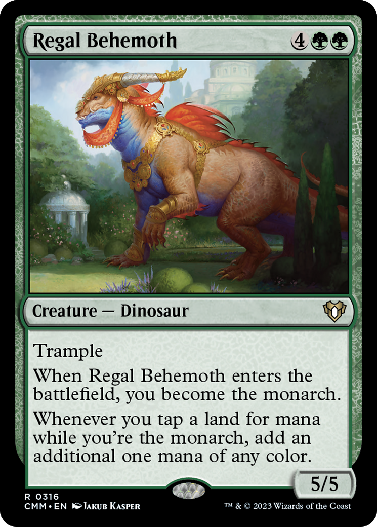 Image of Regal Behemoth (CMM-316) - Commander Masters Foil