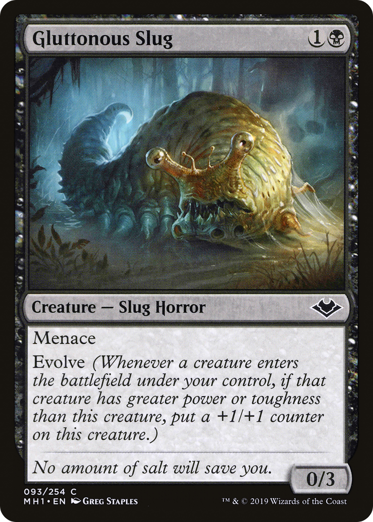 Image of Gluttonous Slug (MH1-093) - Modern Horizons Foil