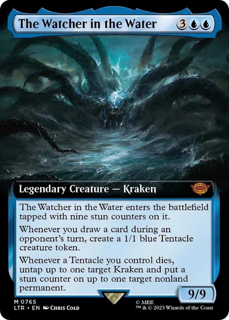 Image of The Watcher in the Water (Extended Art) (Surge Foil) (LTR-765) - The Lord of the Rings: Tales of Middle-earth: (Extended Art) Foil