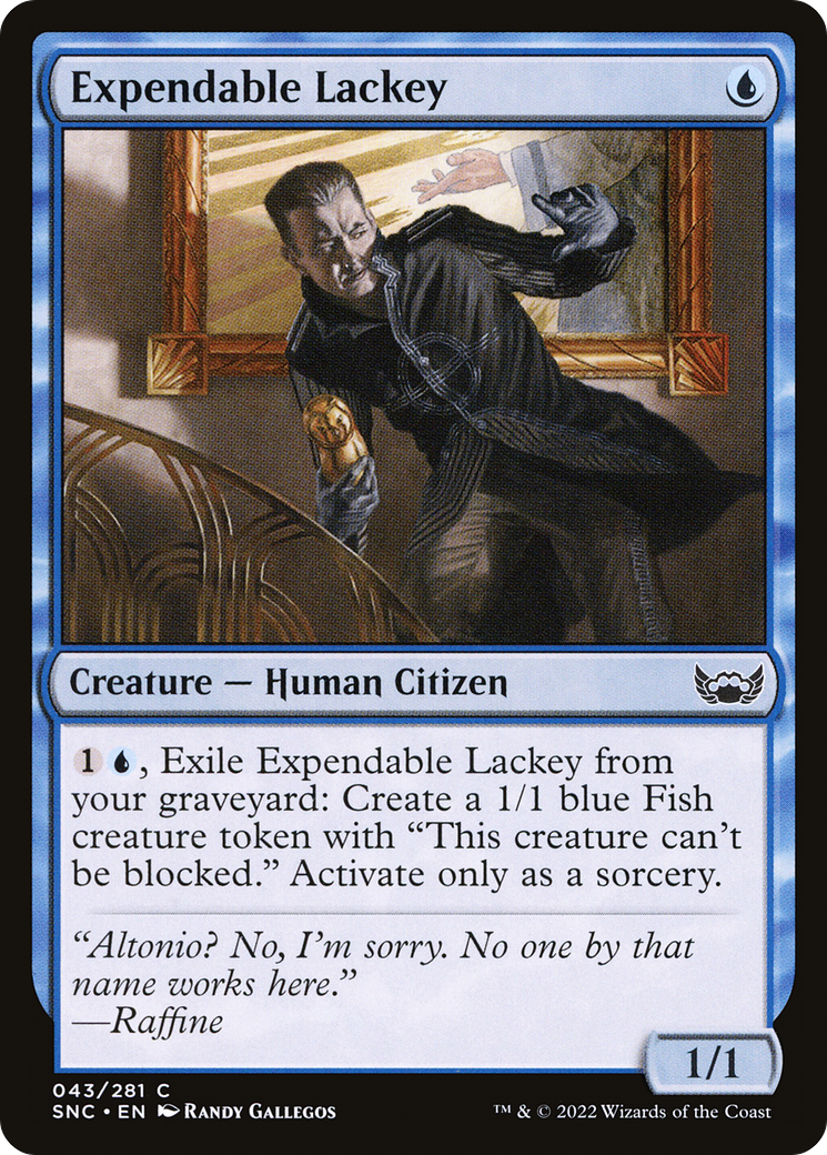 Image of Expendable Lackey (SNC-043) - Streets of New Capenna Foil