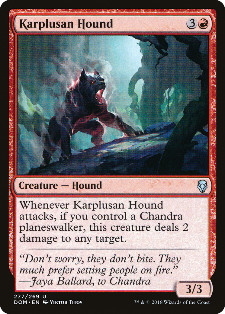 Image of Karplusan Hound (DOM-277) - Dominaria