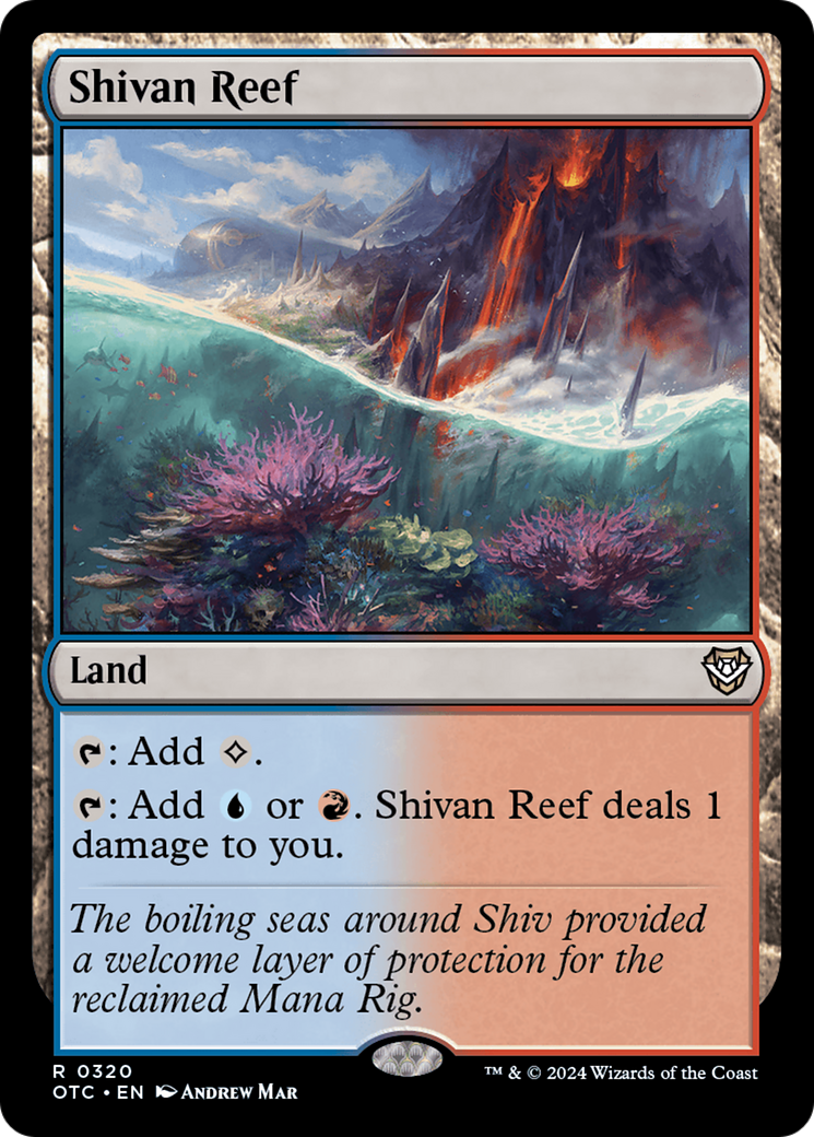 Image of Shivan Reef (OTC-320) - Outlaws of Thunder Junction Commander