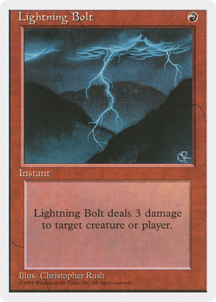 Image of Lightning Bolt (4ED-226) - Fourth Edition
