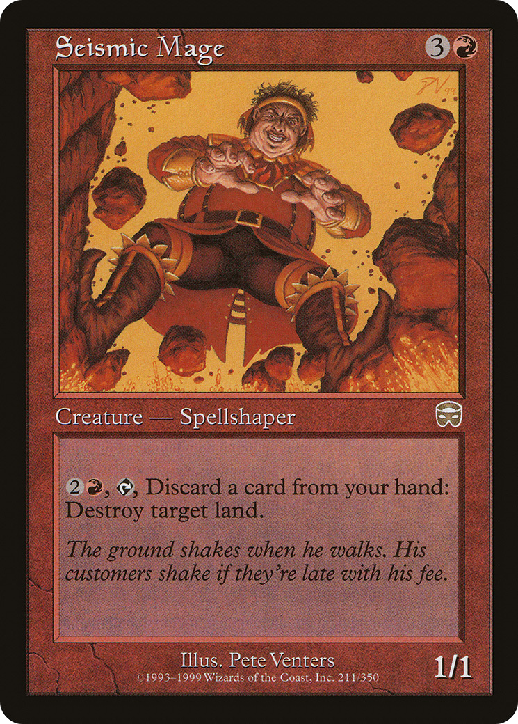 Image of Seismic Mage (MMQ-211) - Mercadian Masques Foil