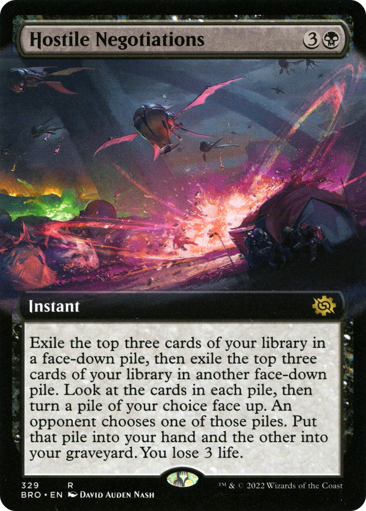 Image of Hostile Negotiations (Extended Art) (BRO-329) - The Brothers' War: (Extended Art)