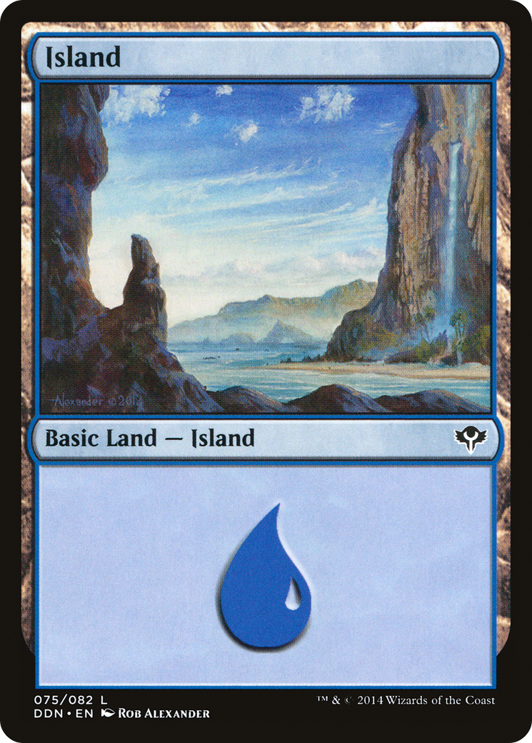 Image of Island (075) (DDN-075) - Duel Decks: Speed vs. Cunning