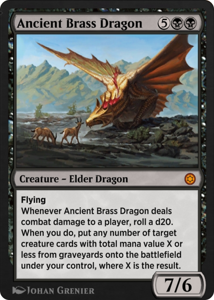 Image of Ancient Brass Dragon (HBG-141) - Alchemy Horizons: Baldur's Gate