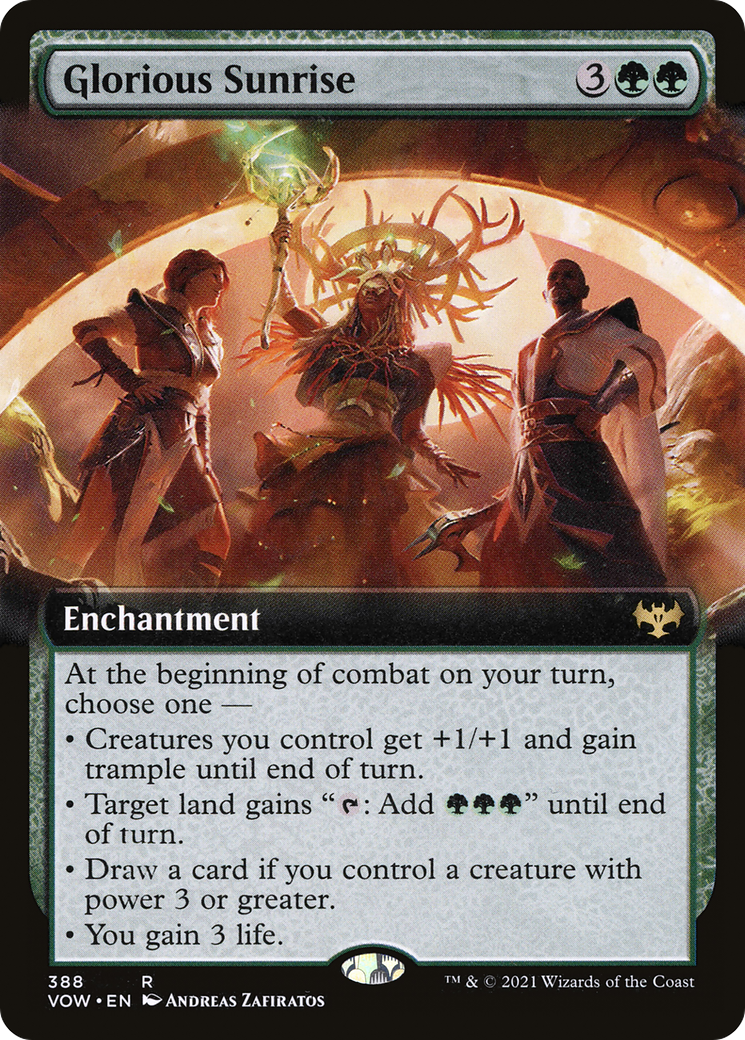 Image of Glorious Sunrise (Extended Art) (VOW-388) - Innistrad: Crimson Vow: (Extended Art) Foil