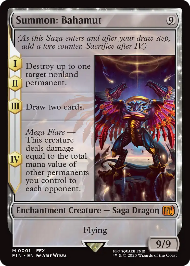 Image of Summon: Bahamut (FIN-001) - FINAL FANTASY: (enchantment) Foil