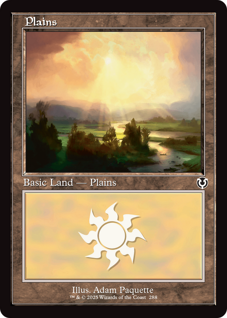 Image of Plains (288) (Retro Frame) (INR-288) - Innistrad Remastered Foil