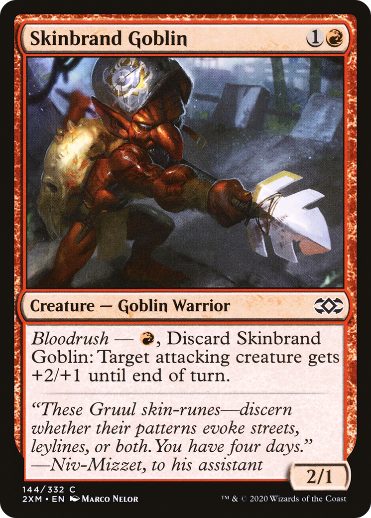 Image of Skinbrand Goblin (2XM-144) - Double Masters Foil
