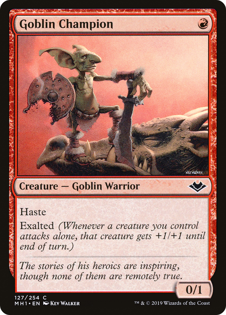 Image of Goblin Champion (MH1-127) - Modern Horizons Foil