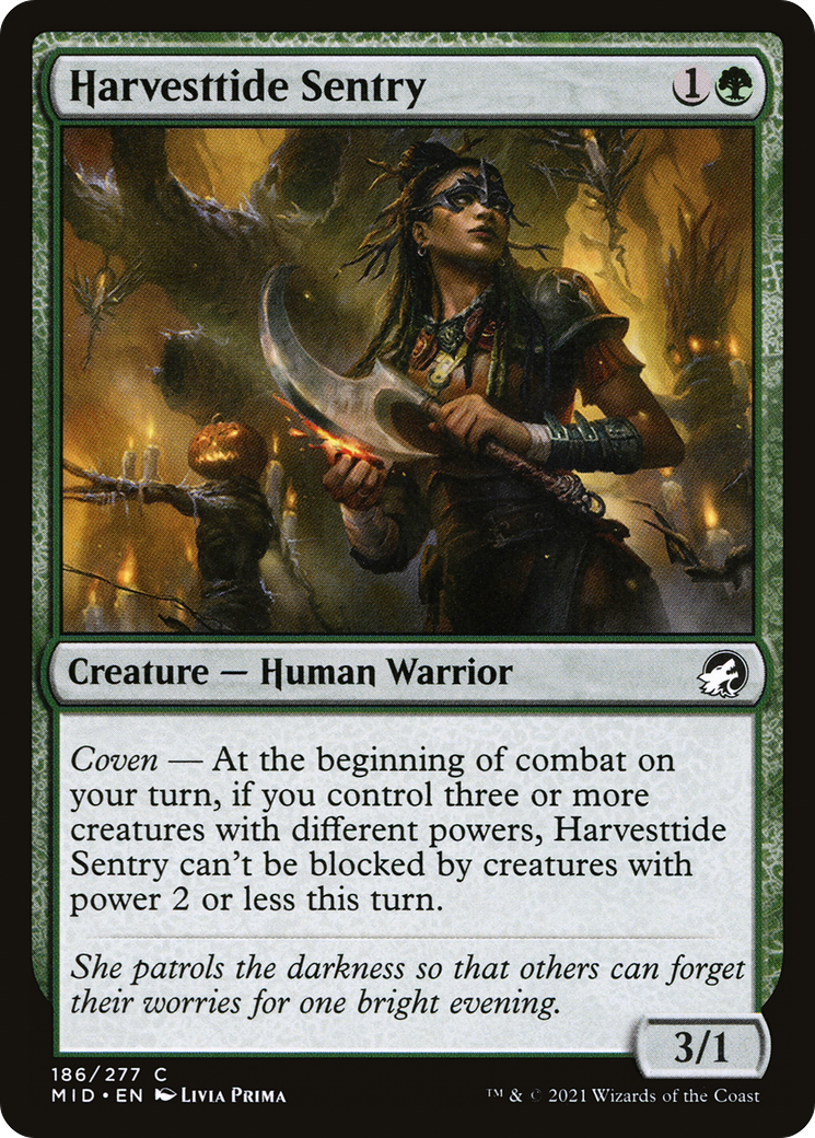 Image of Harvesttide Sentry (MID-186) - Innistrad: Midnight Hunt Foil