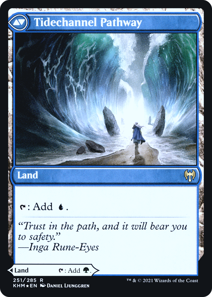Image of Barkchannel Pathway (PRE-251S) - Kaldheim Promos Foil