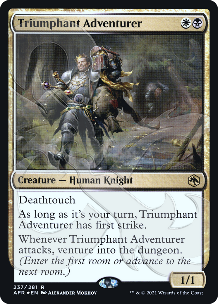 Image of Triumphant Adventurer (AFR&-237) - Adventures in the Forgotten Realms Promos Foil