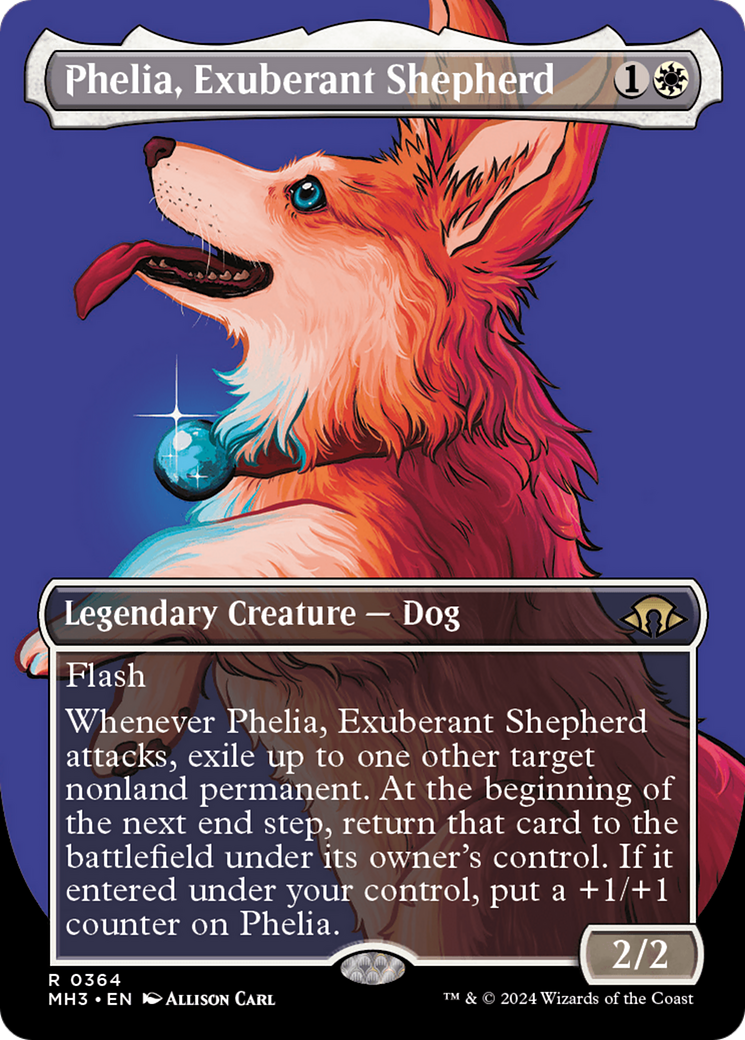 Image of Phelia, Exuberant Shepherd (Borderless) (MH3-364) - Modern Horizons 3 (Borderless) Foil