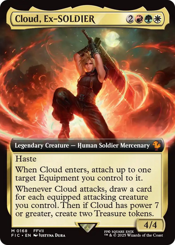 Image of Cloud, Ex-SOLDIER (Extended Art) (FIC-168) - Commander: FINAL FANTASY: (Extended Art) Foil