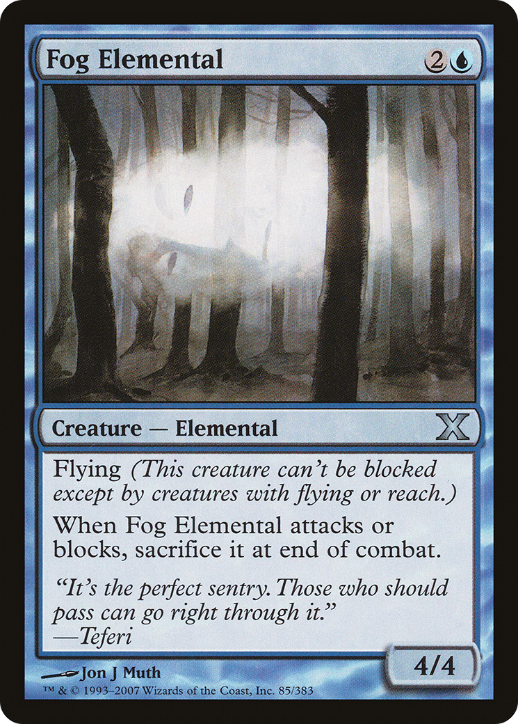 Image of Fog Elemental (10E-085) - Tenth Edition