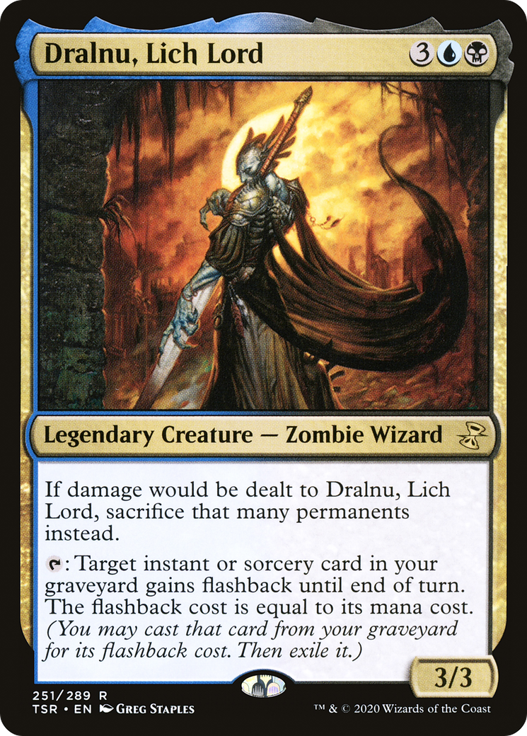 Image of Dralnu, Lich Lord (TSR-251) - Time Spiral Remastered Foil