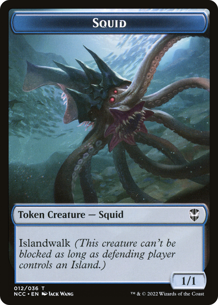 Image of Squid (TNCC-012) - New Capenna Commander Tokens