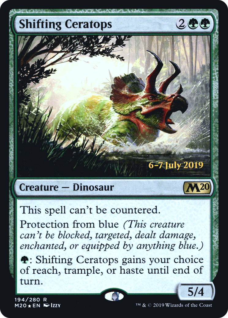 Image of Shifting Ceratops (PRE-194S) - Core Set 2020 Promos Foil