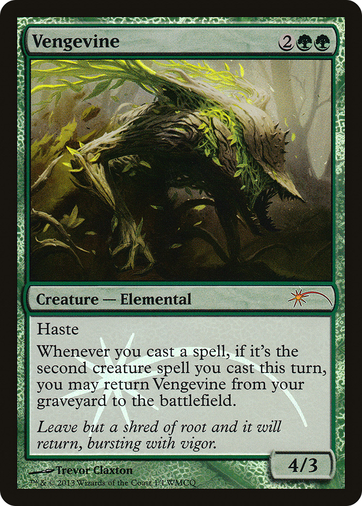 Image of Vengevine (WMCQ-001) - World Magic Cup Qualifiers Foil