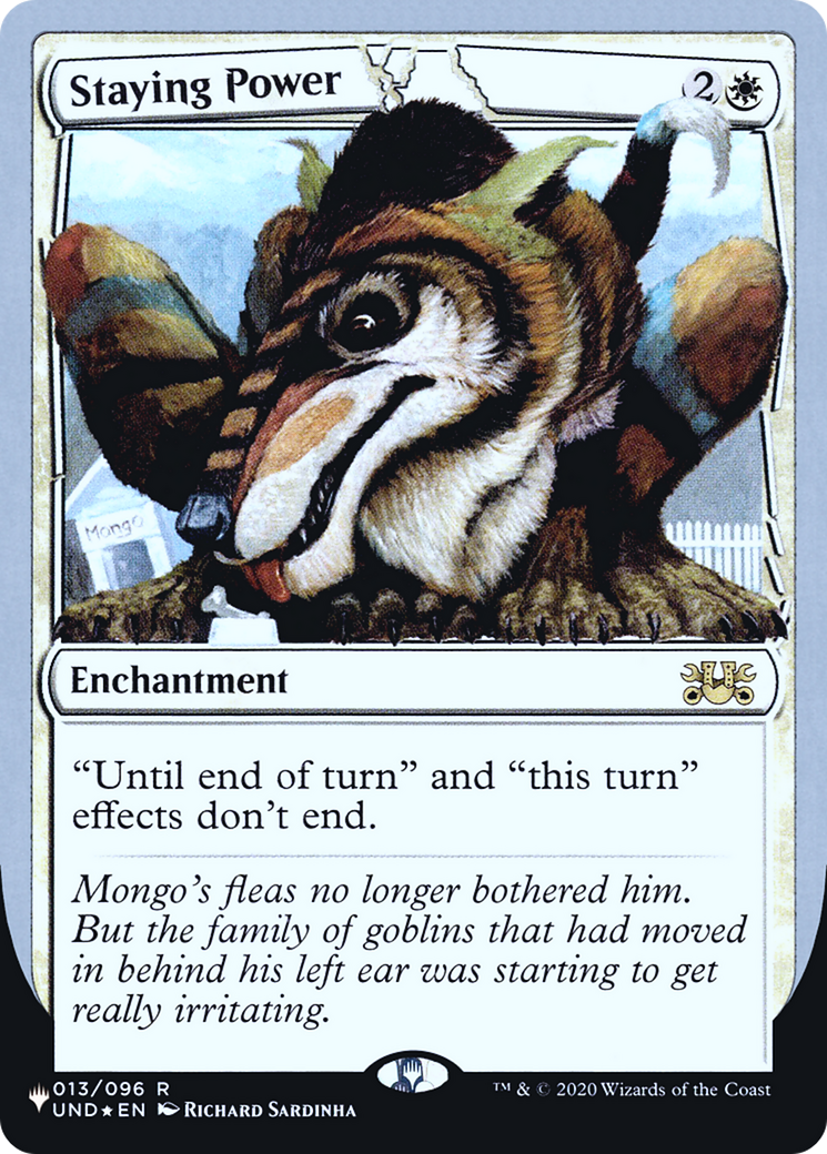 Image of Staying Power (LIST-013/096) - The List (Unfinity Foil Edition) Foil