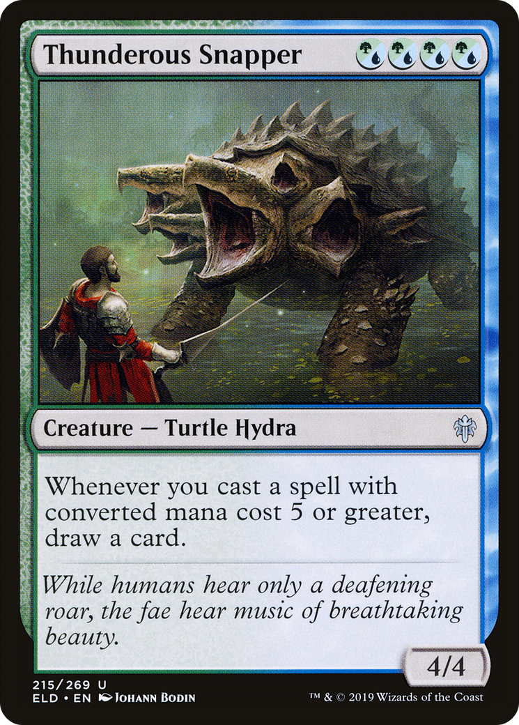 Image of Thunderous Snapper (ELD-215) - Throne of Eldraine Foil