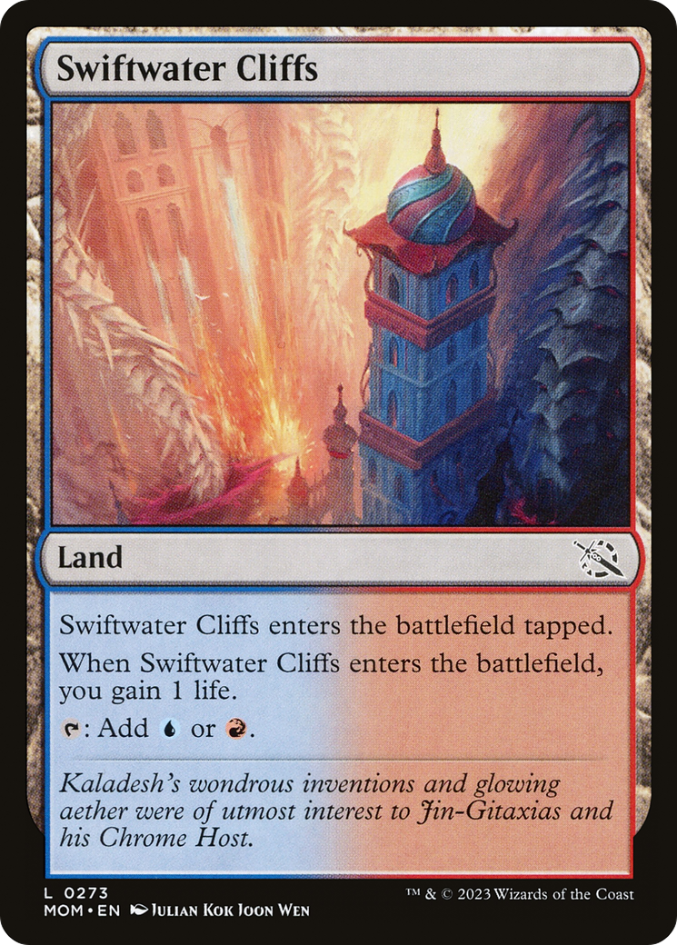 Image of Swiftwater Cliffs (MOM-273) - March of the Machine Foil