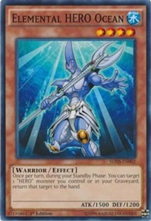 Image of Elemental HERO Ocean (SDHS-EN002) - Structure Deck: HERO Strike Unlimited