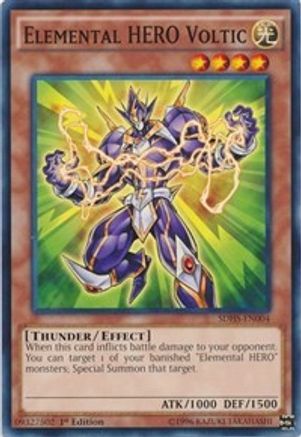 Image of Elemental HERO Voltic (SDHS-EN004) - Structure Deck: HERO Strike Unlimited