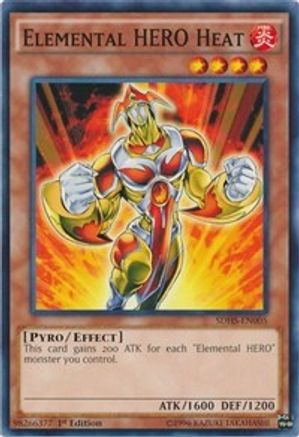 Image of Elemental HERO Heat (SDHS-EN005) - Structure Deck: HERO Strike Unlimited