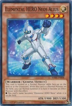 Image of Elemental HERO Neos Alius (SDHS-EN008) - Structure Deck: HERO Strike Unlimited