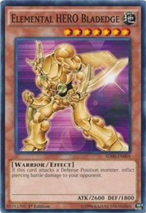 Image of Elemental HERO Bladedge (SDHS-EN009) - Structure Deck: HERO Strike 1st Edition