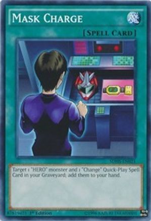 Image of Mask Charge (SDHS-EN021) - Structure Deck: HERO Strike Unlimited