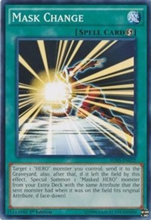 Image of Mask Change (SDHS-EN022) - Structure Deck: HERO Strike Unlimited